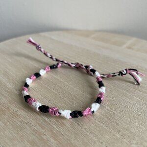 Regina Bracelet, anklet, trendy, comfortable, tie, embroidery thread, woven, gif